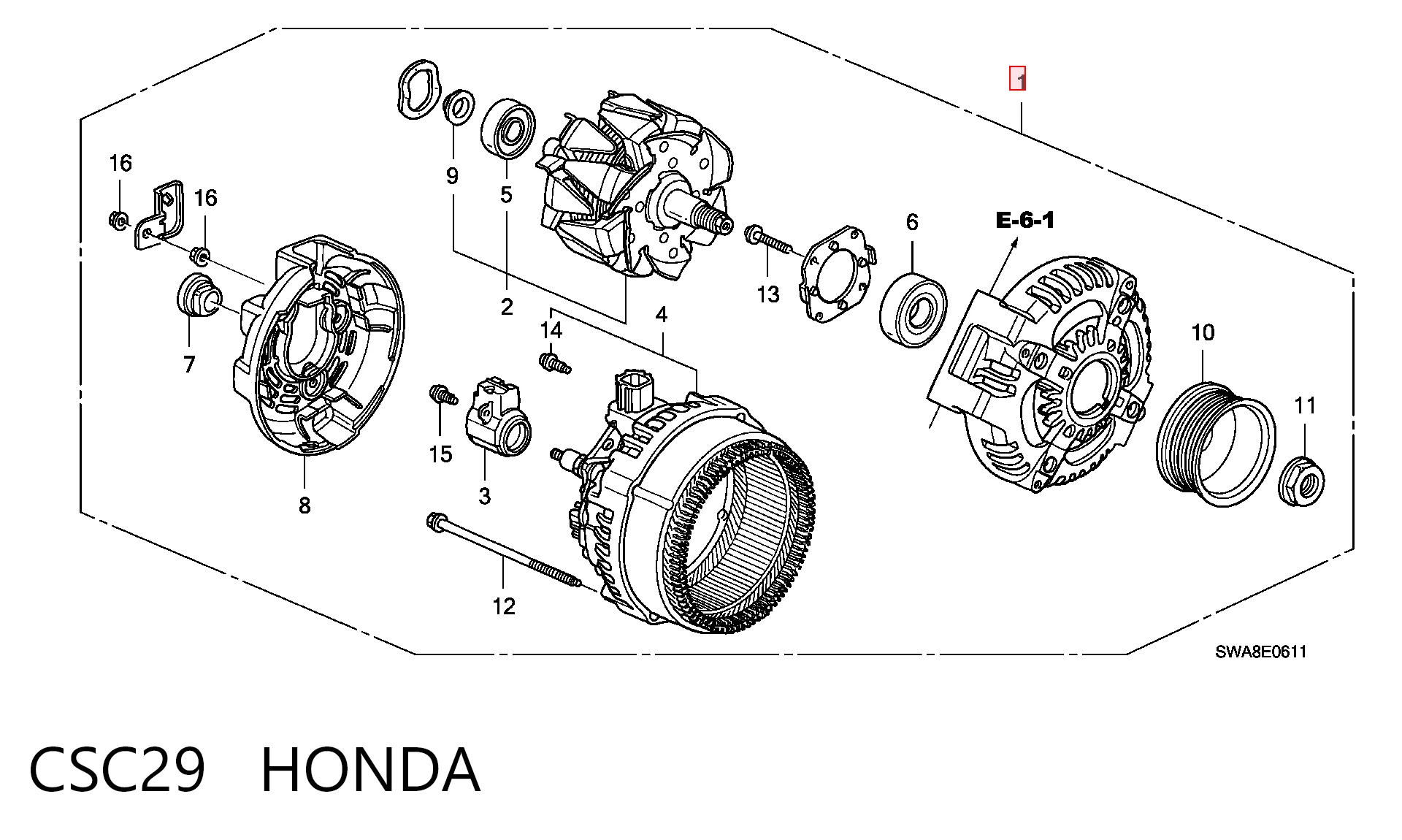 CSC29 Honda Gerador