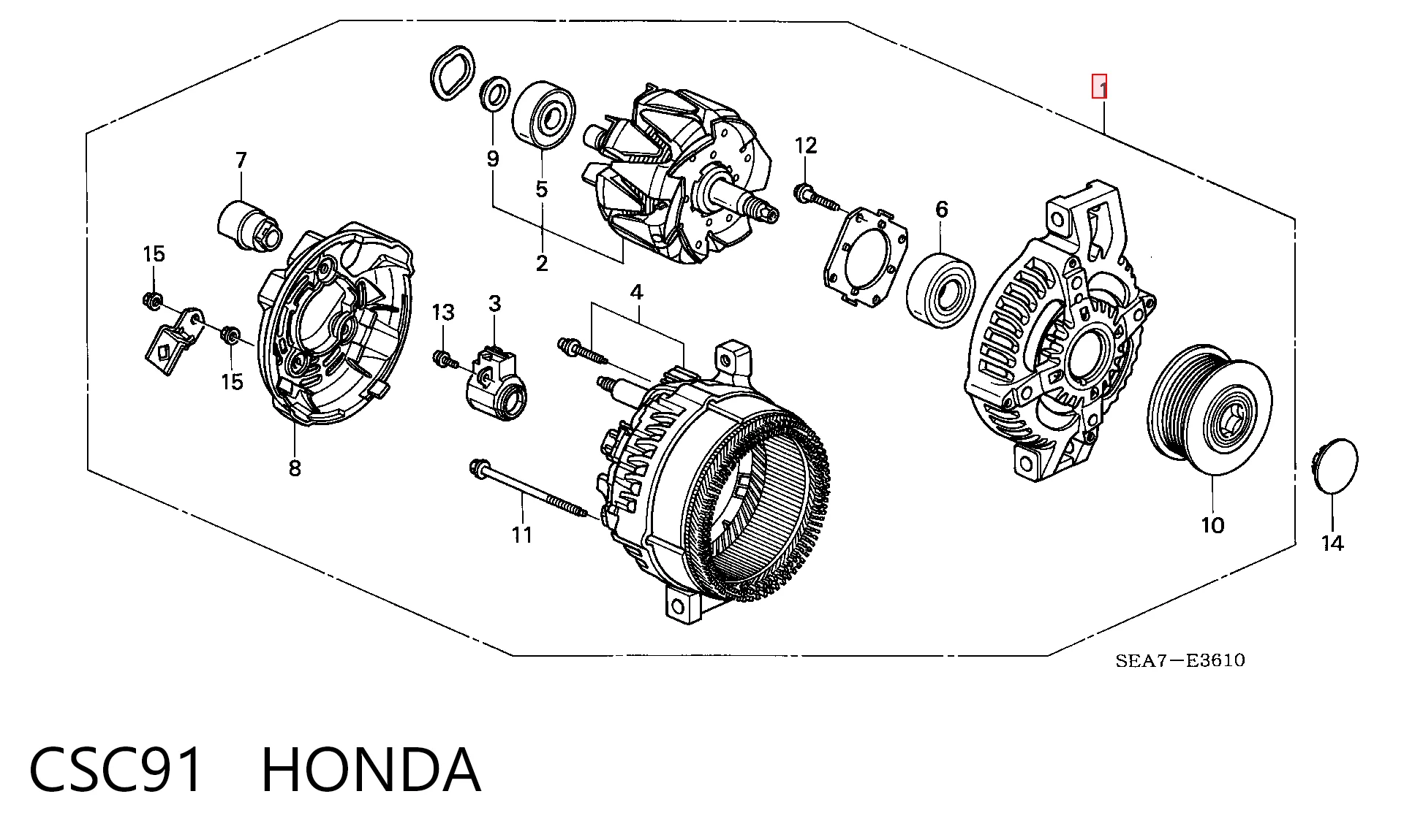 CSC91 Honda Gerador
