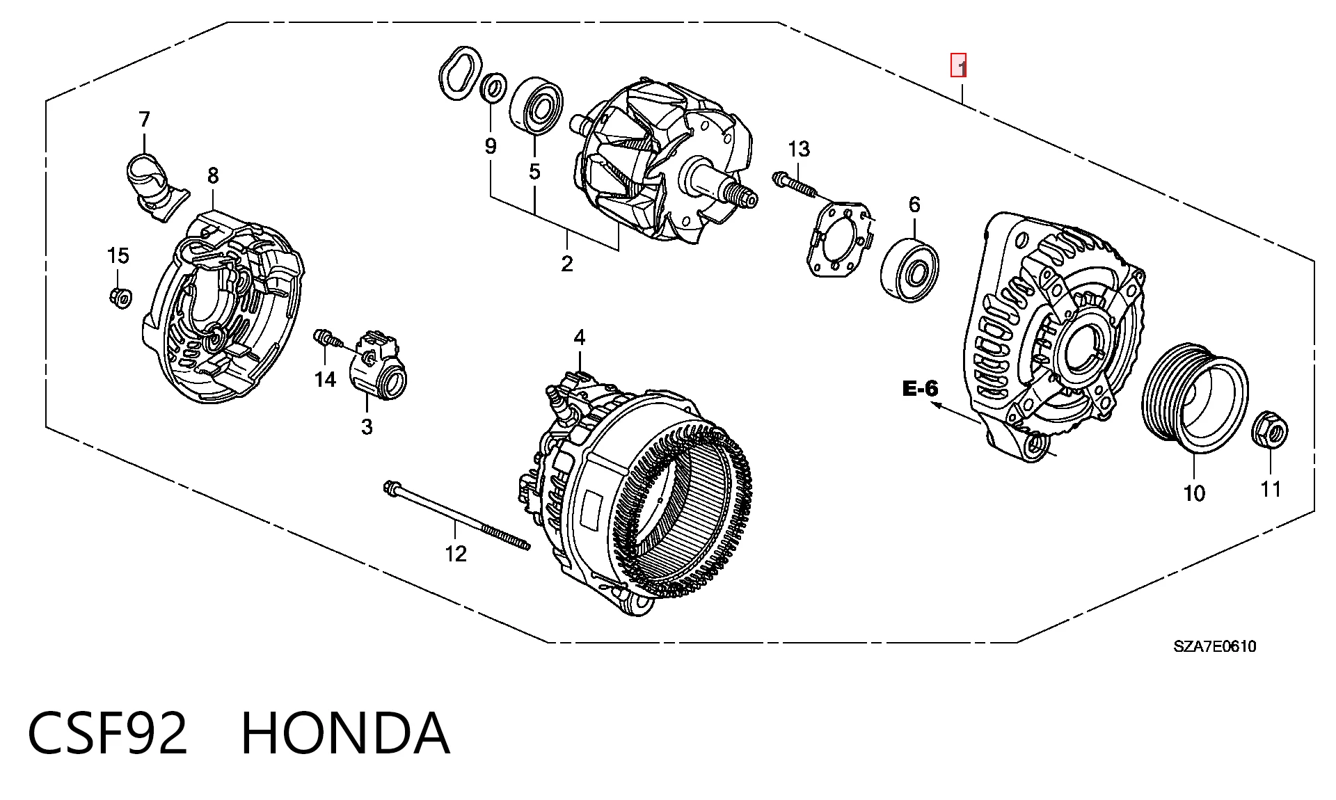 CSF92 Honda Gerador