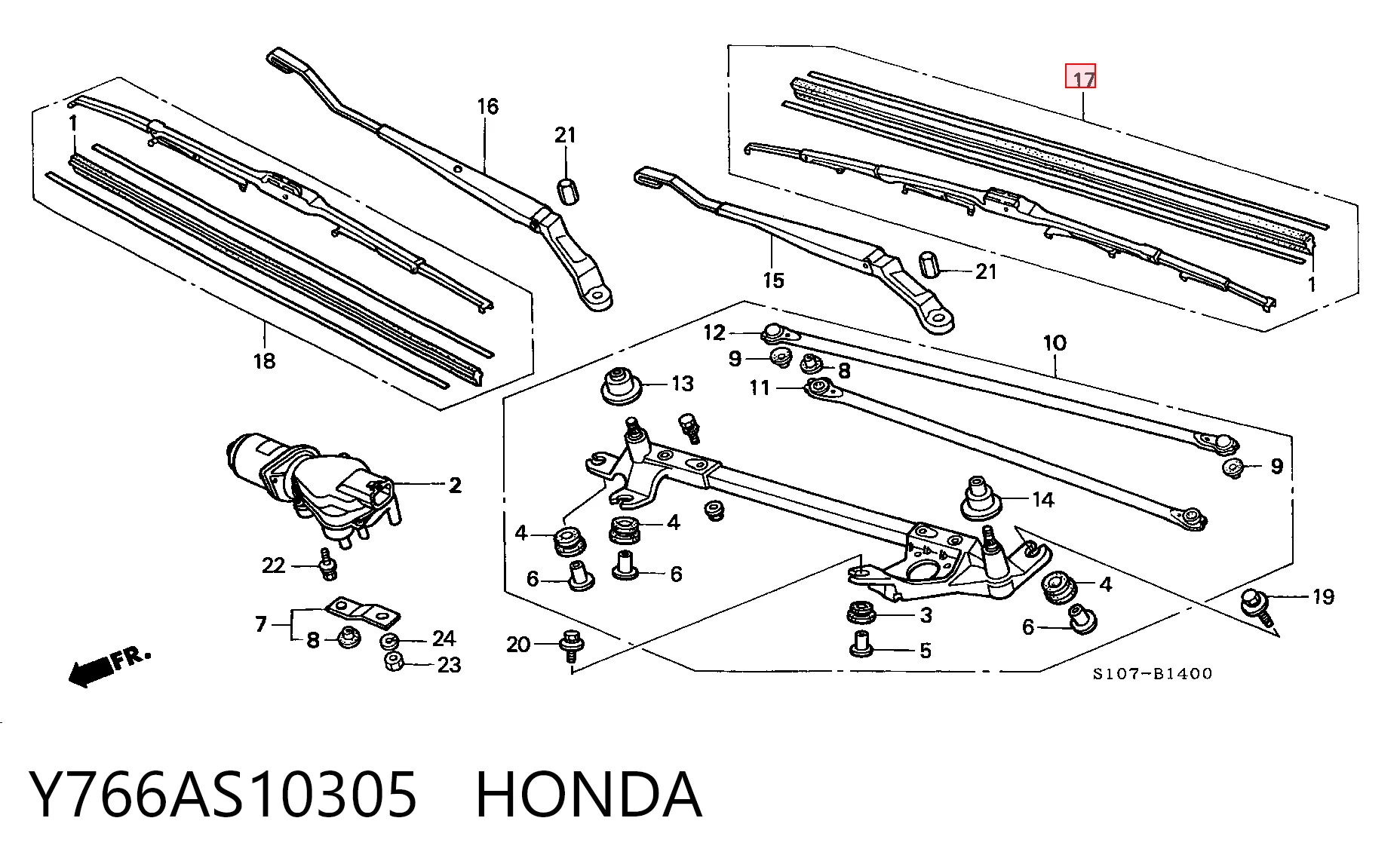 Y766AS10305 Honda