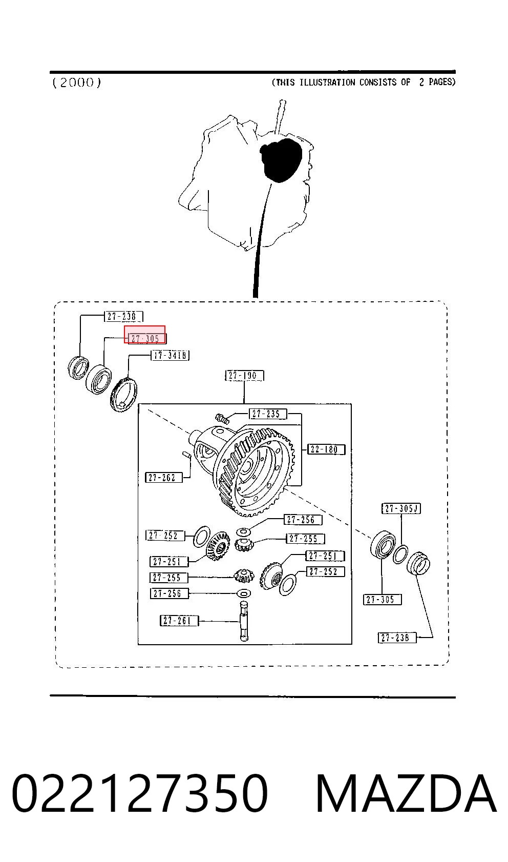 Rolamento da Caixa de Mudança para Mazda 323 F IV BG