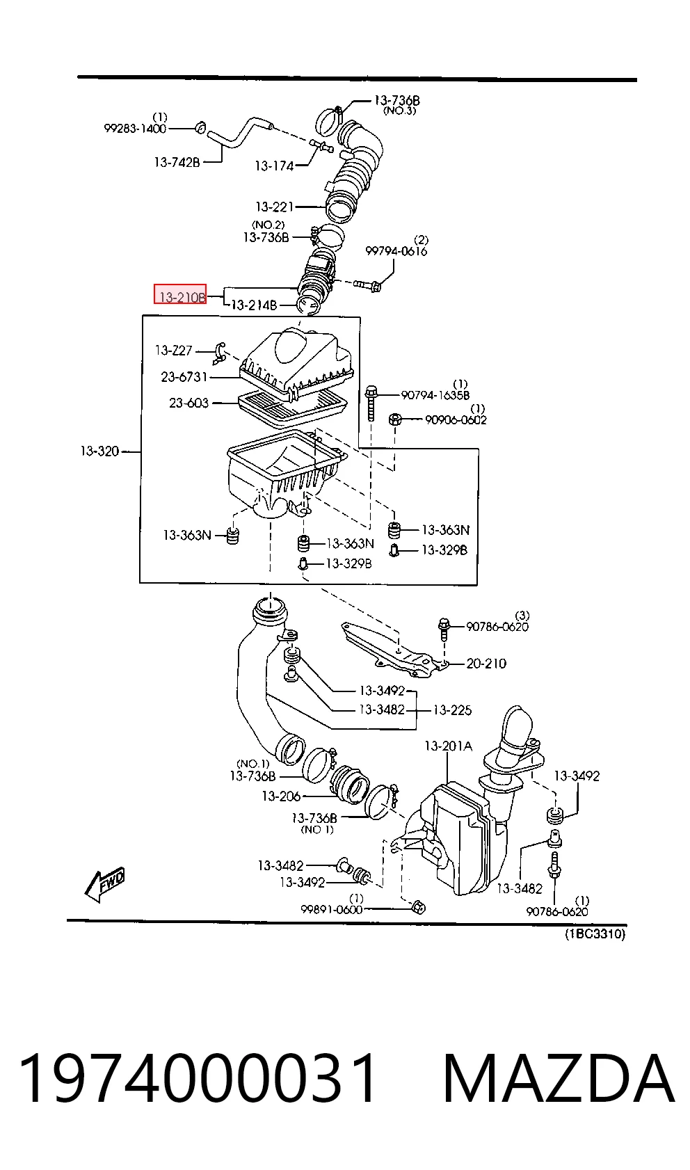 F6C69F593AA Ford Sensor de fluxo (consumo) de ar, medidor de consumo M.A.F. - (Mass Airflow)