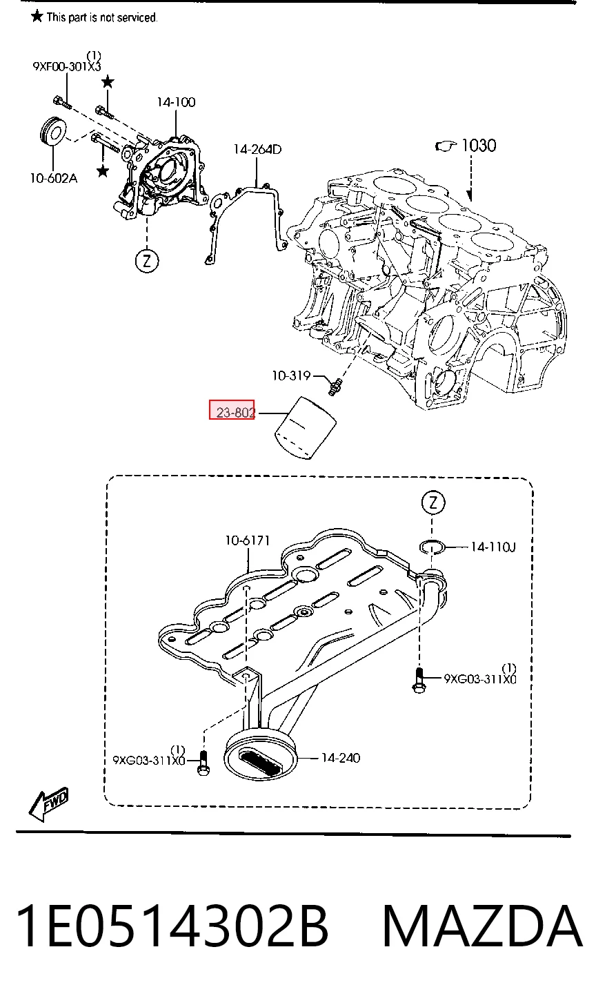 1E0514302B Mazda