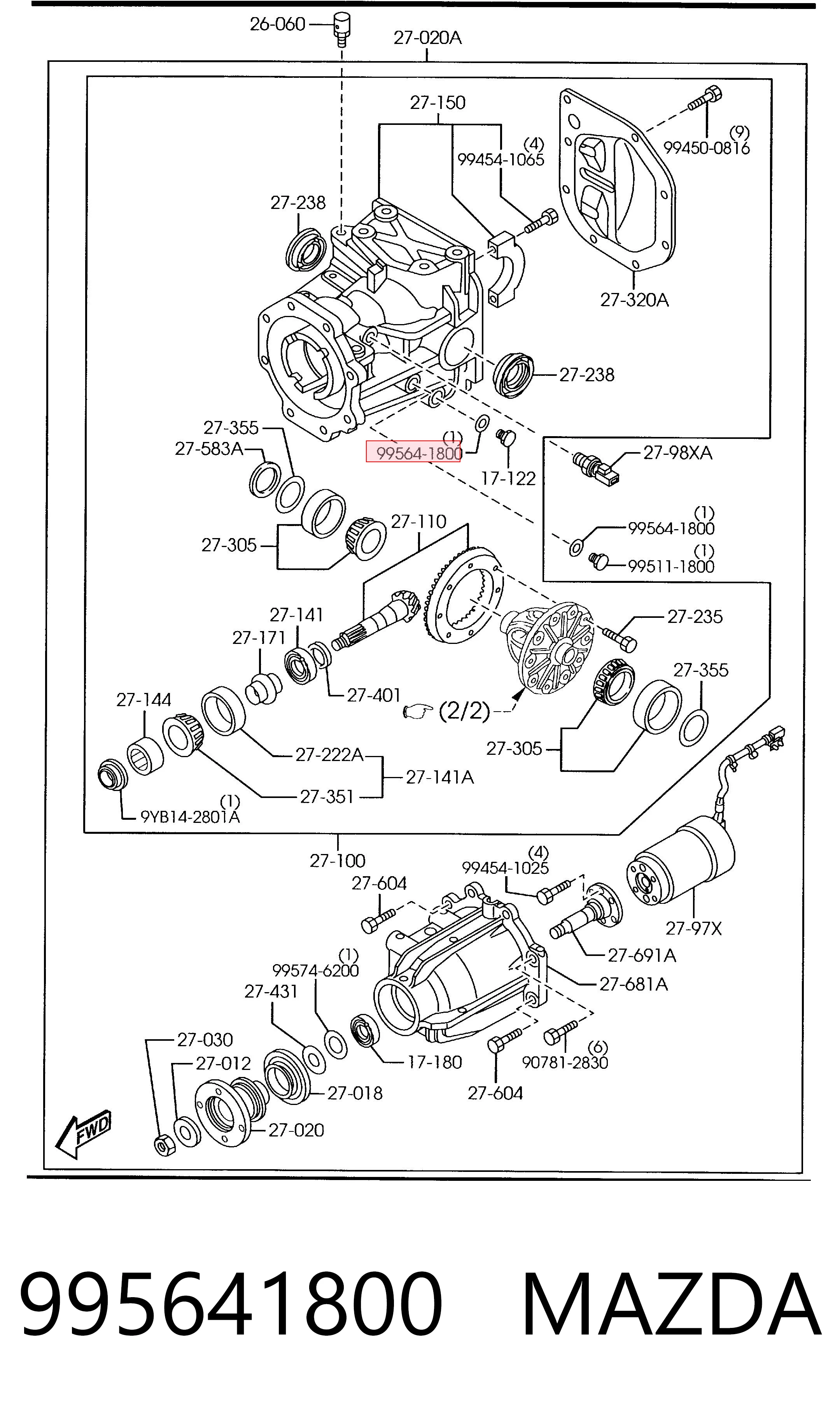 Vedante de rolha de panela da Caixa Automática de Mudança 995641800 Hyundai/Kia