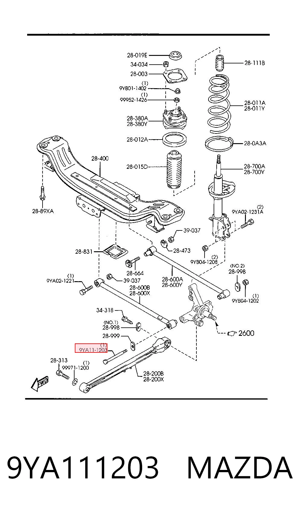 9YA111203 Mazda
