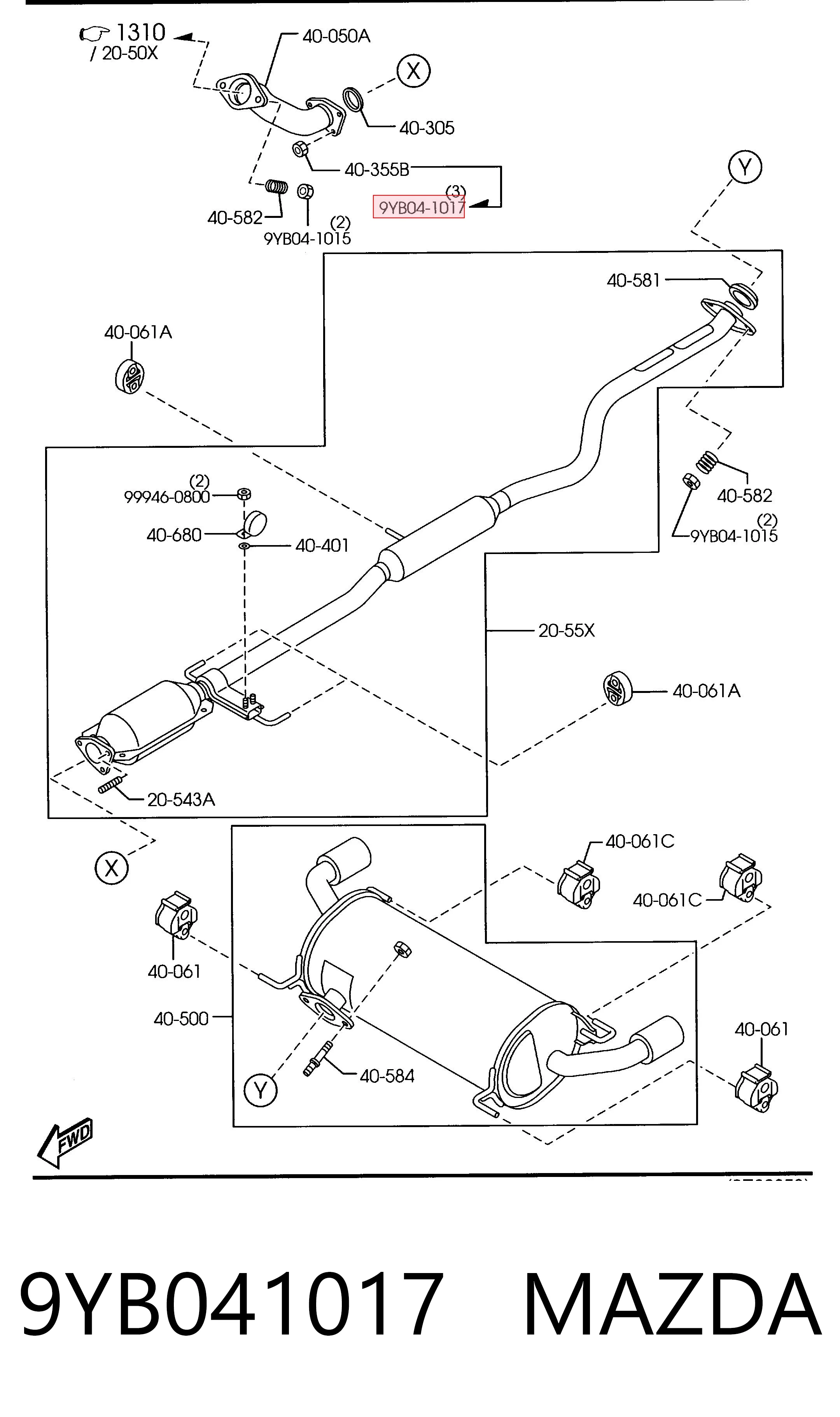 9YB041017 Mazda