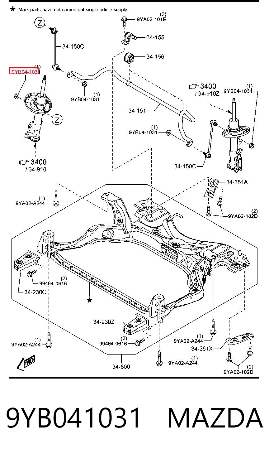 9YB041031 Mazda 