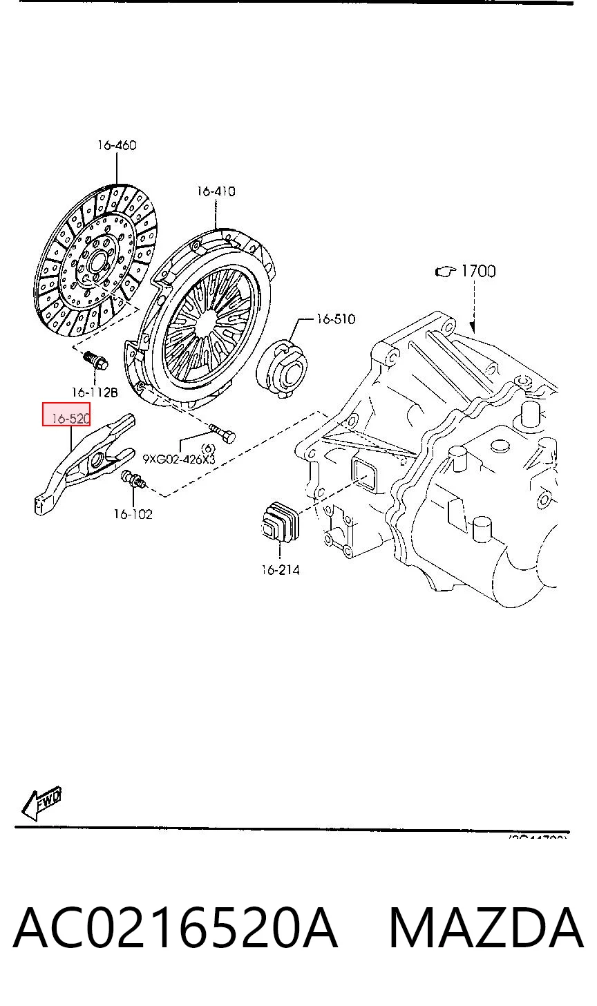 AC0216520A Mazda