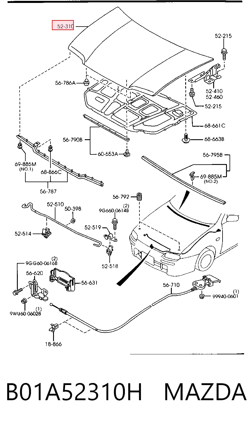 Capota Mazda 323 V BA ao melhor preço