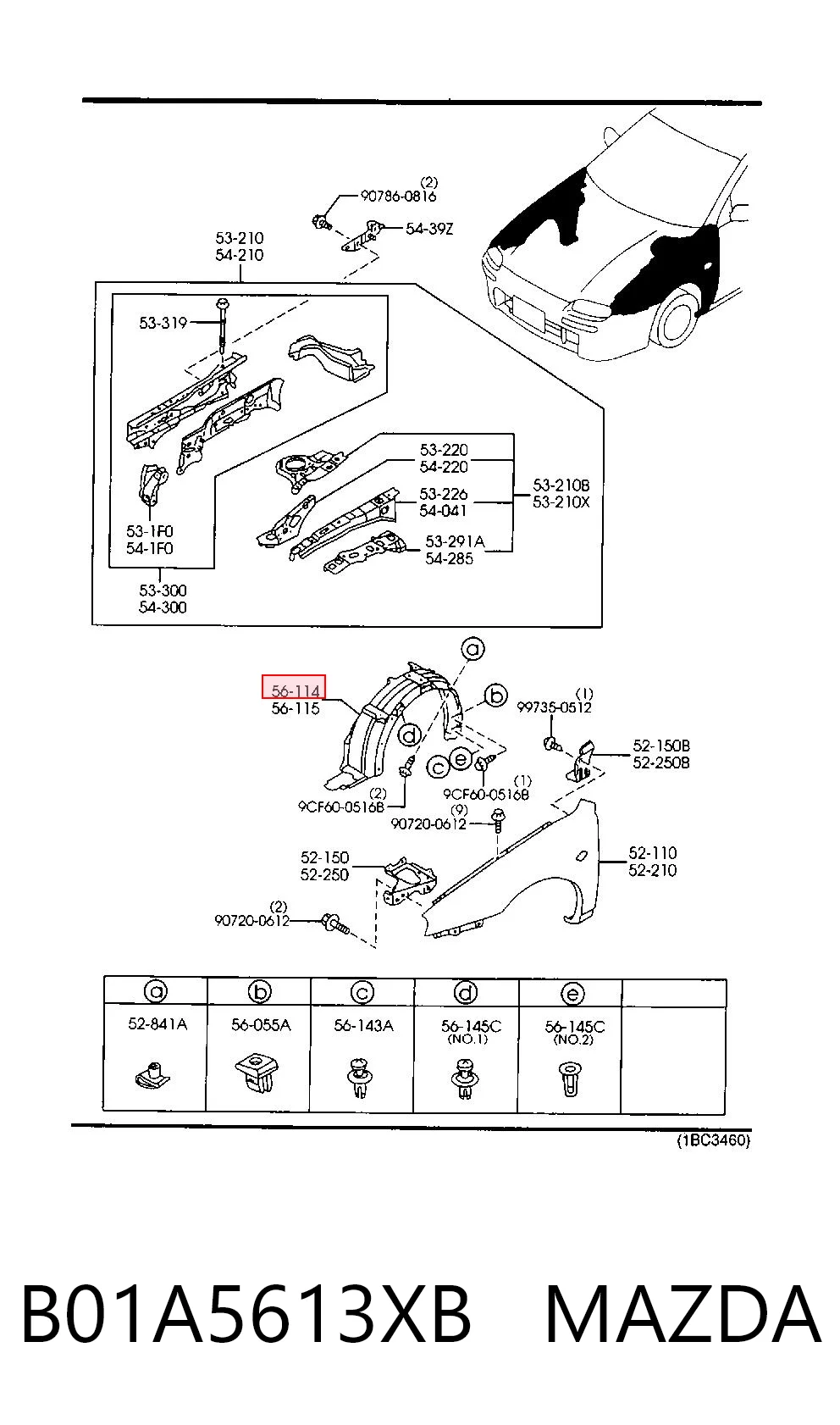 B01A5613XB Mazda