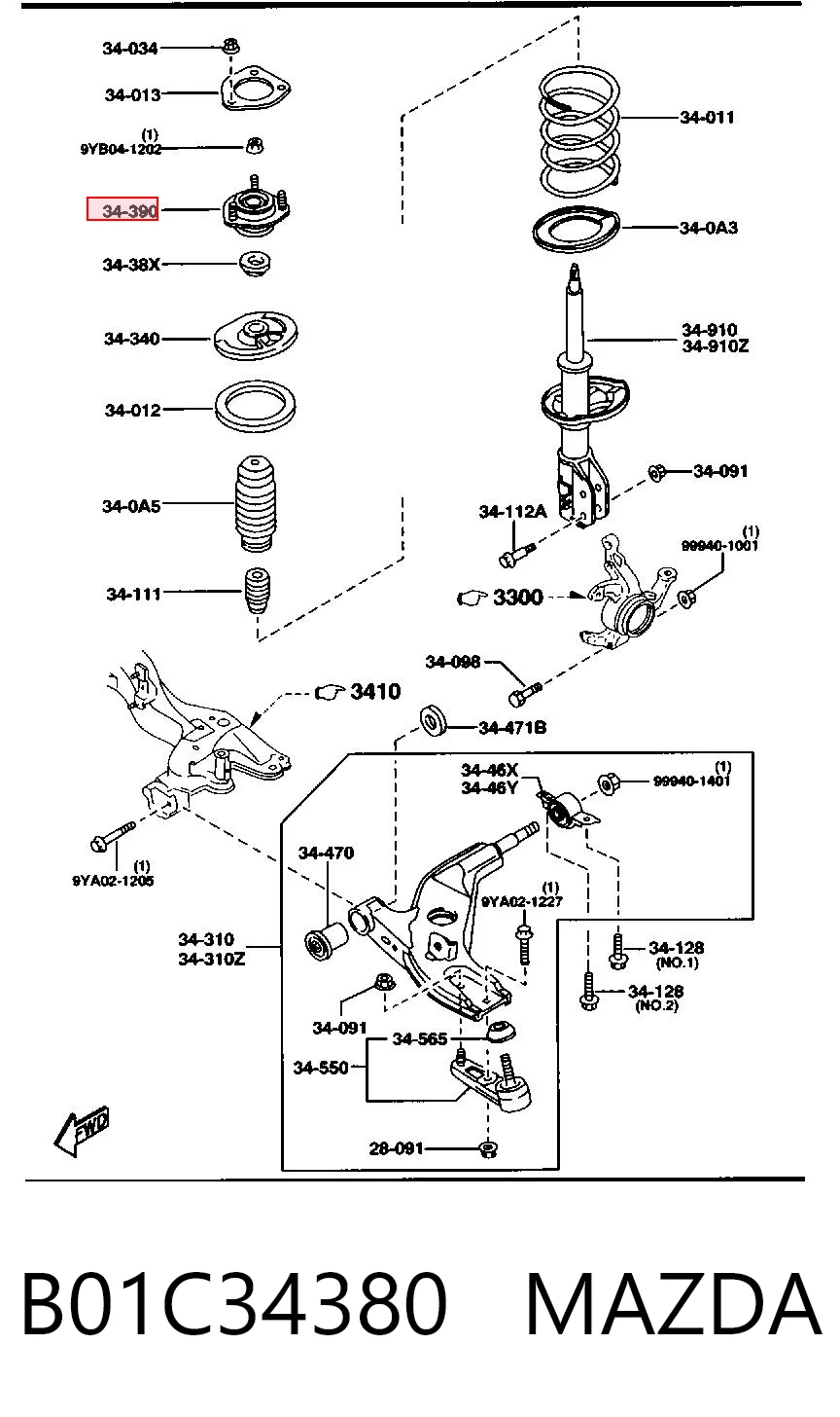 B01C34380 Mazda