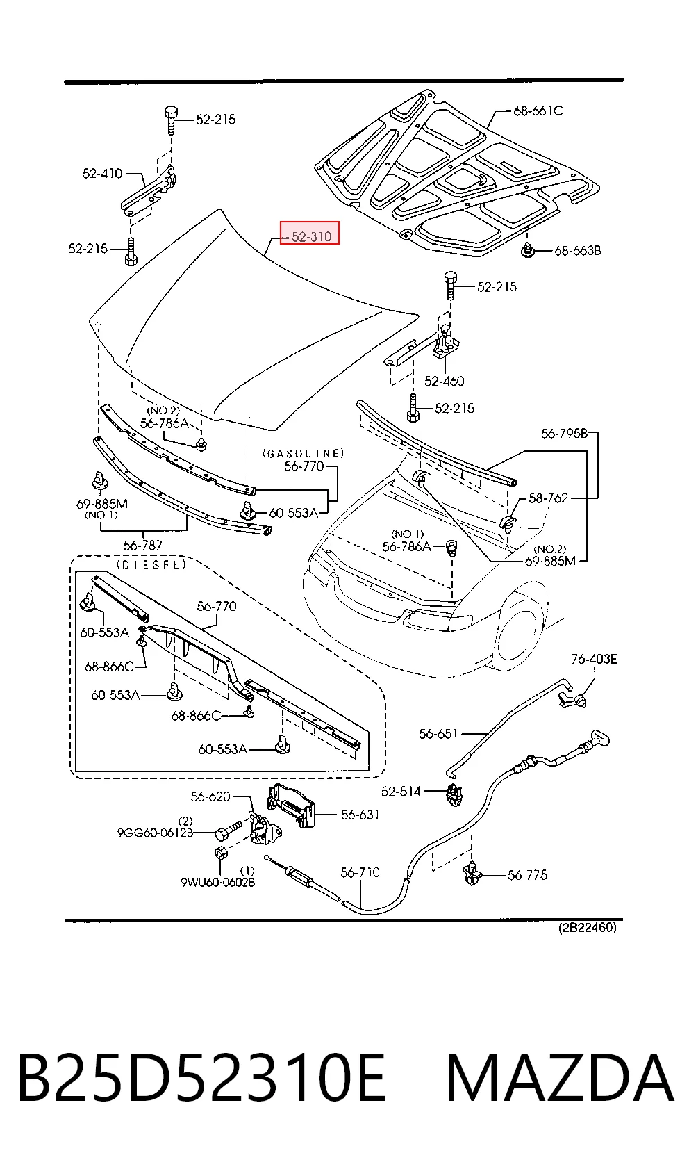 Capota para Mazda 323 F VI BJ