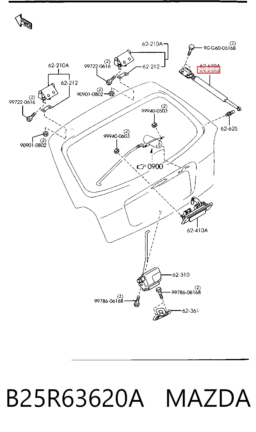 B25R63620A Mazda