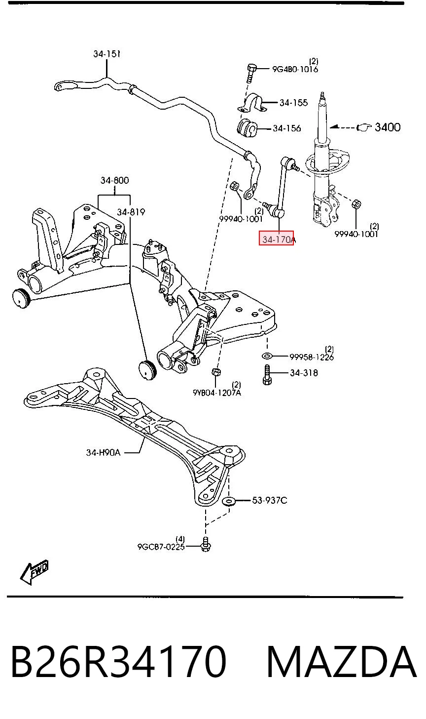 B26R34170 Mazda