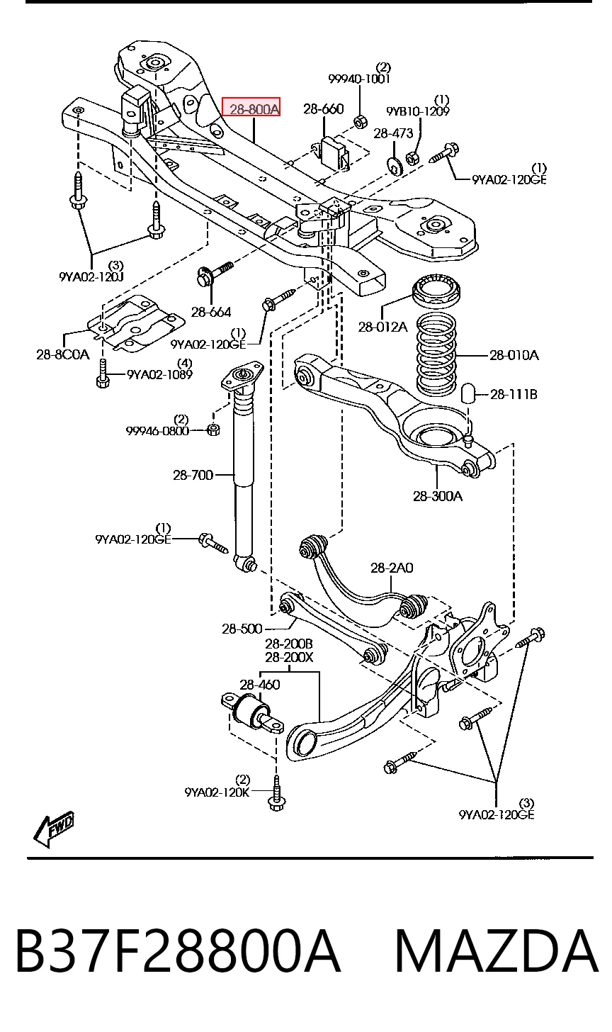 B37F28800A Mazda