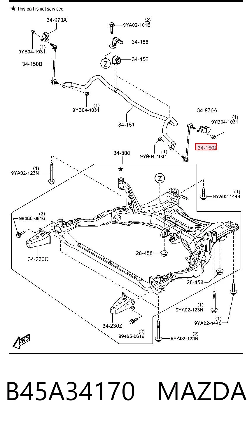 B45A34170 Mazda
