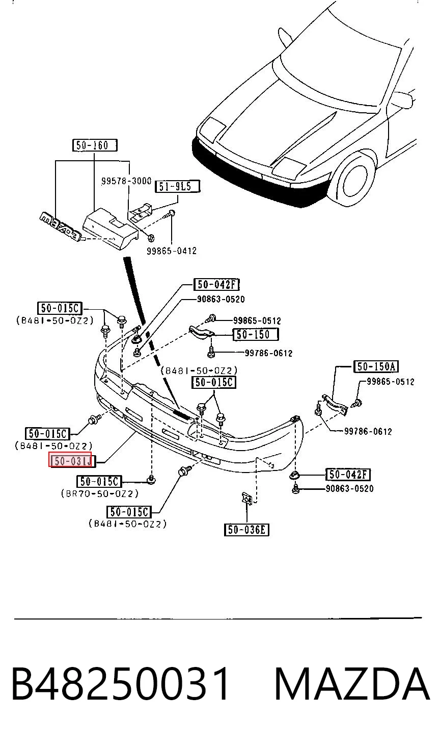 Pára-choque dianteiro Mazda 323 IV BG ao melhor preço