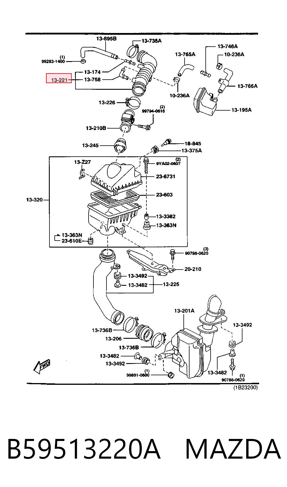 B59513220A Mazda