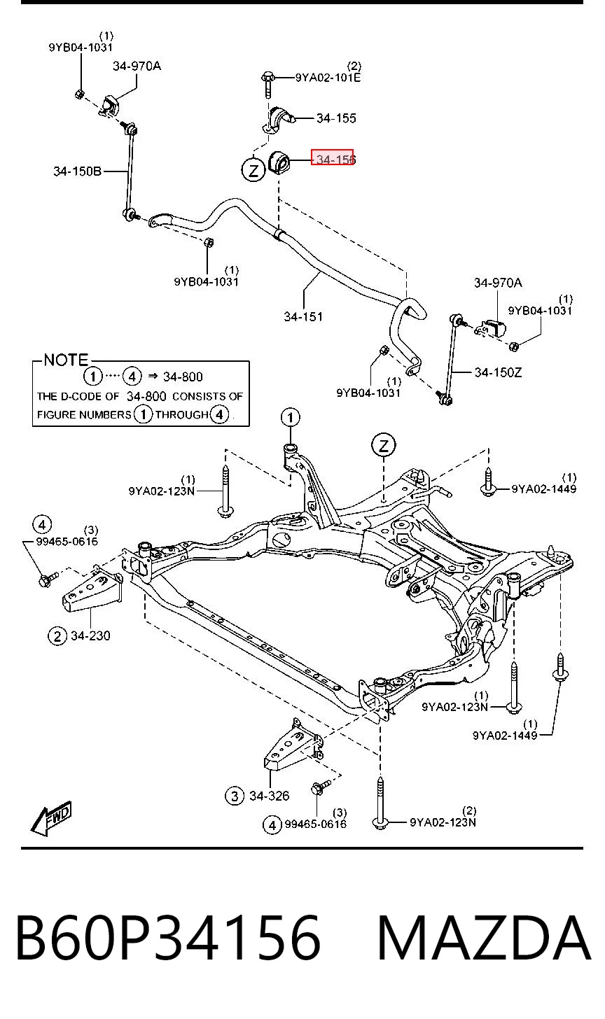 B60P34156 Mazda