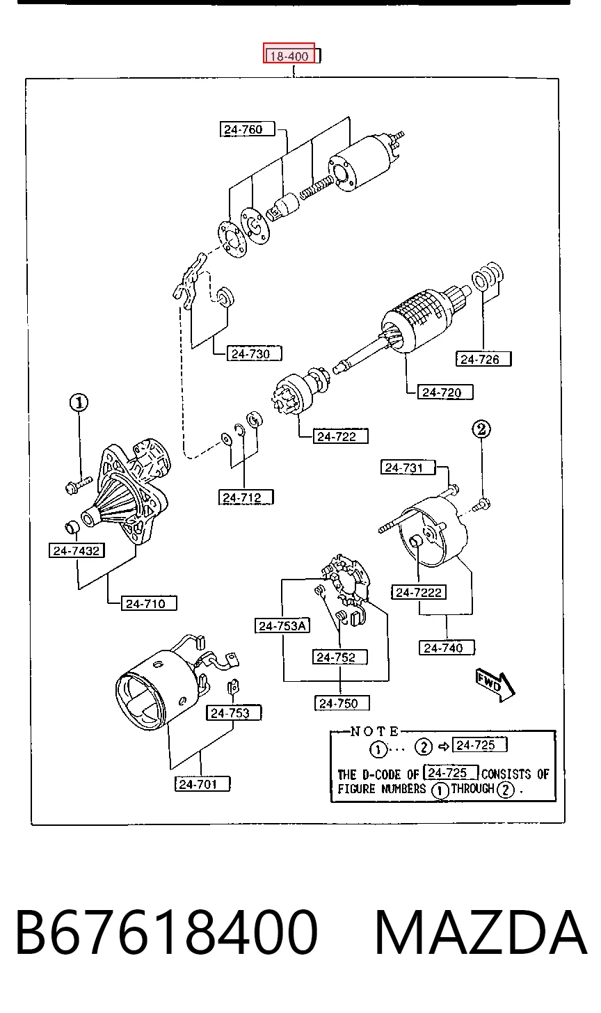 B67618400 Mazda