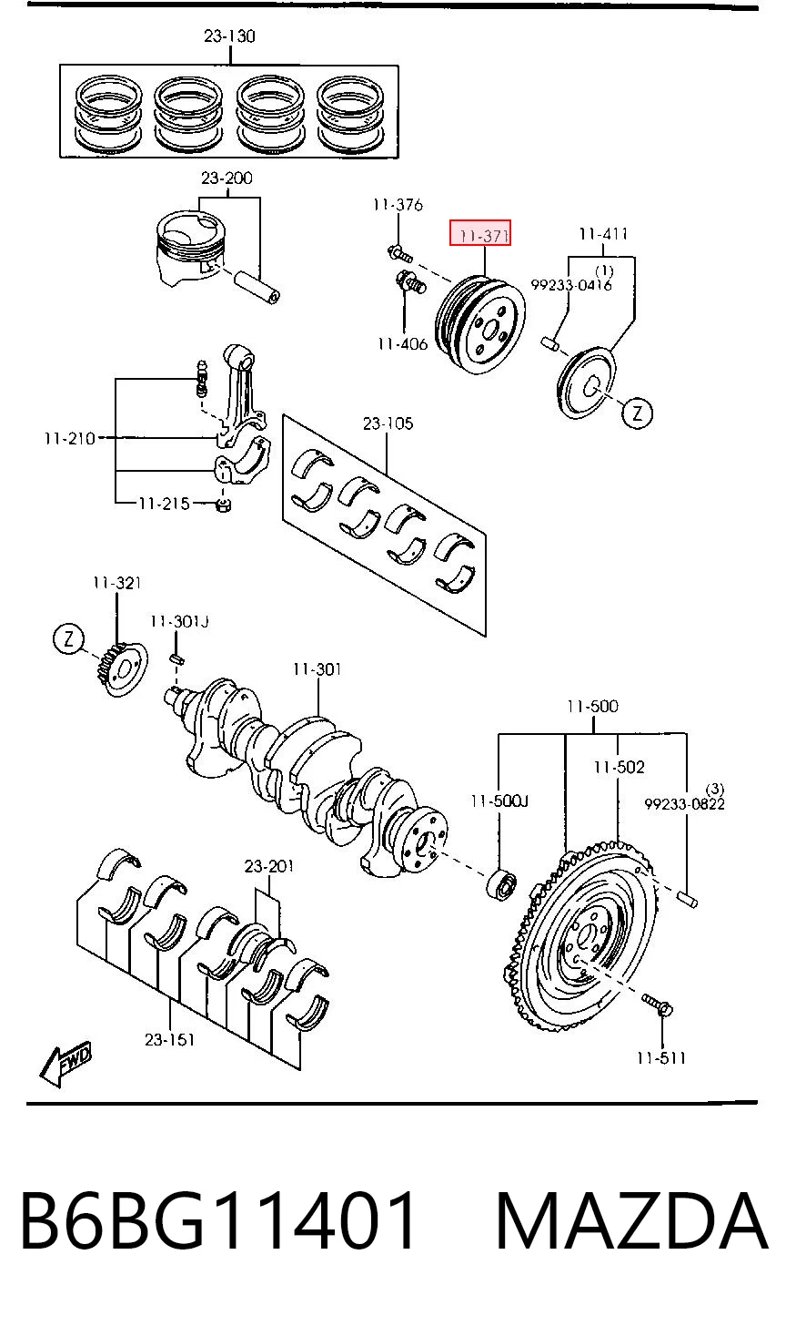 B6BG11401 Mazda