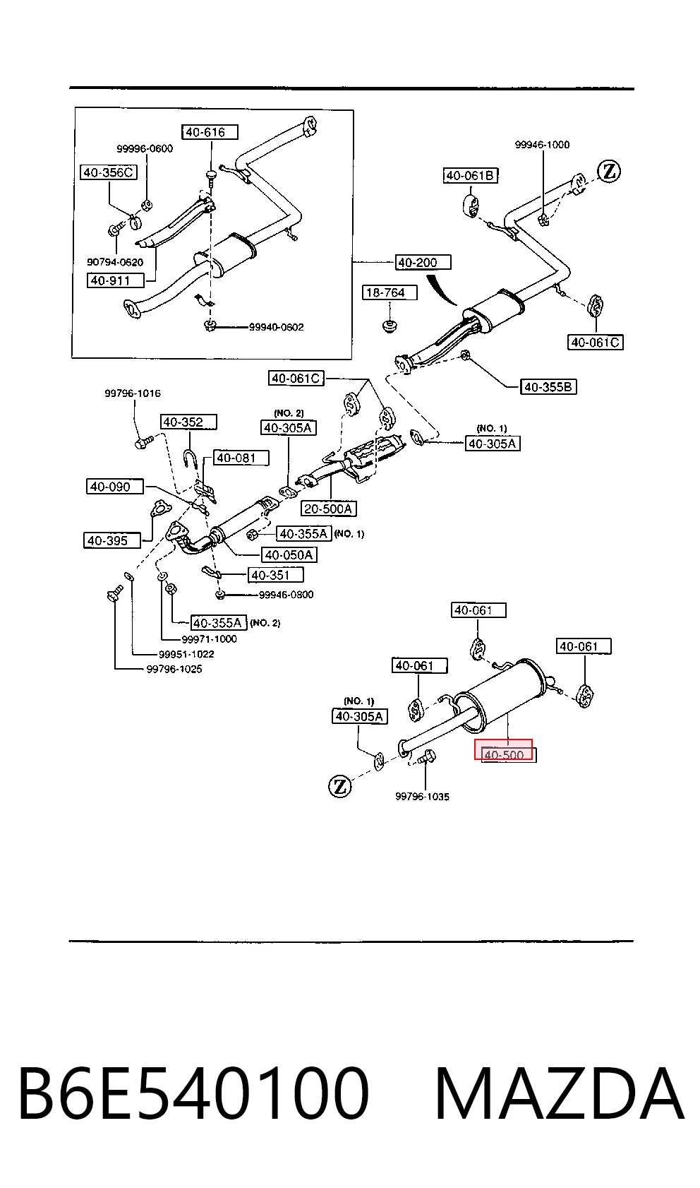Compre Silenciador, parte traseira Mazda 323 