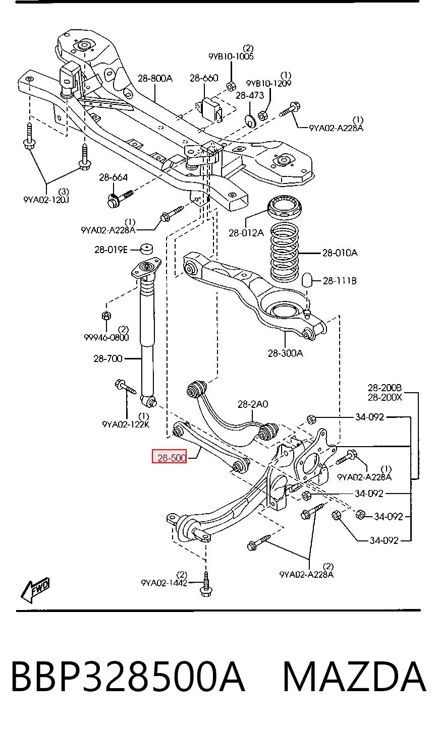 BBP328500A Mazda
