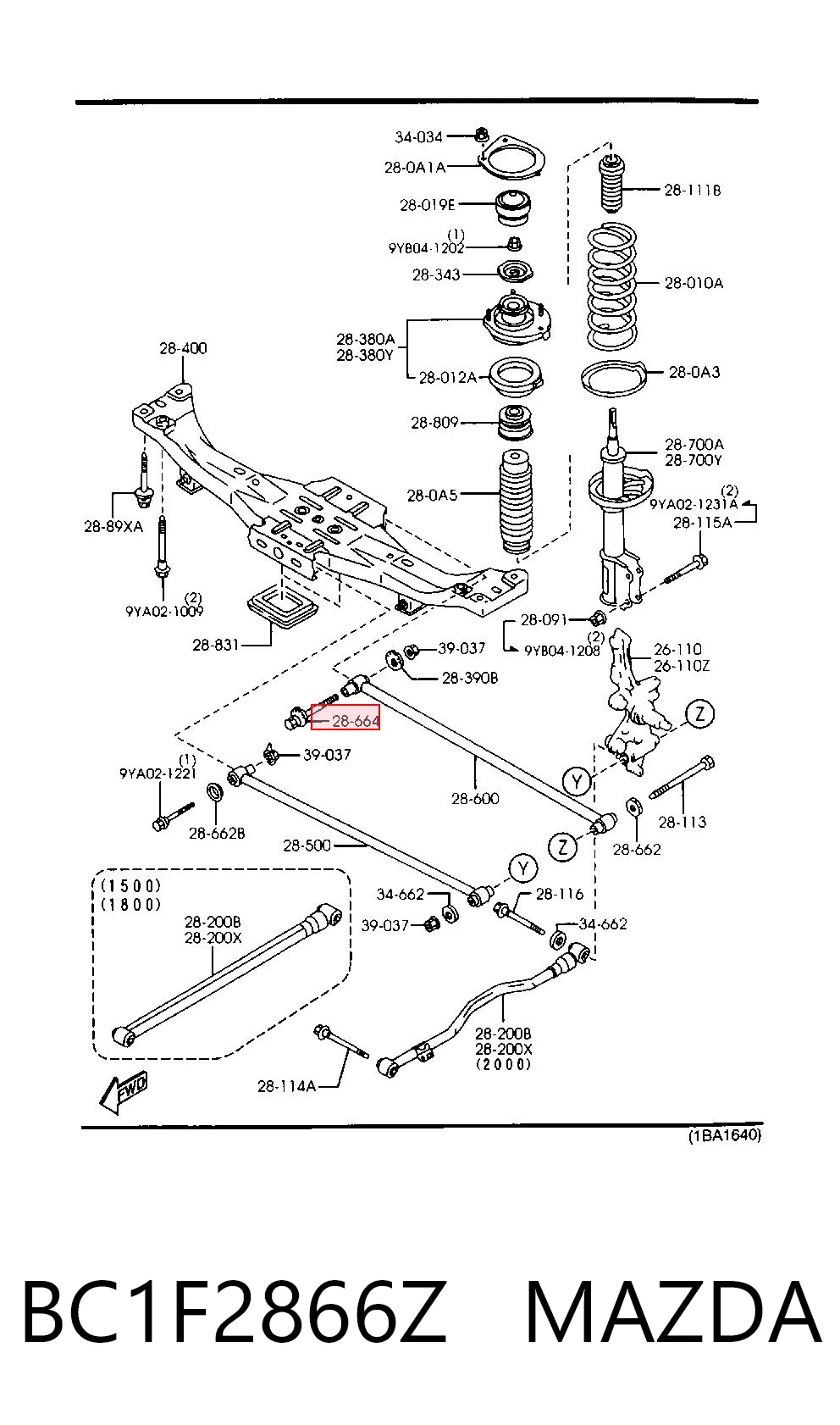 BC1F2866Z Mazda
