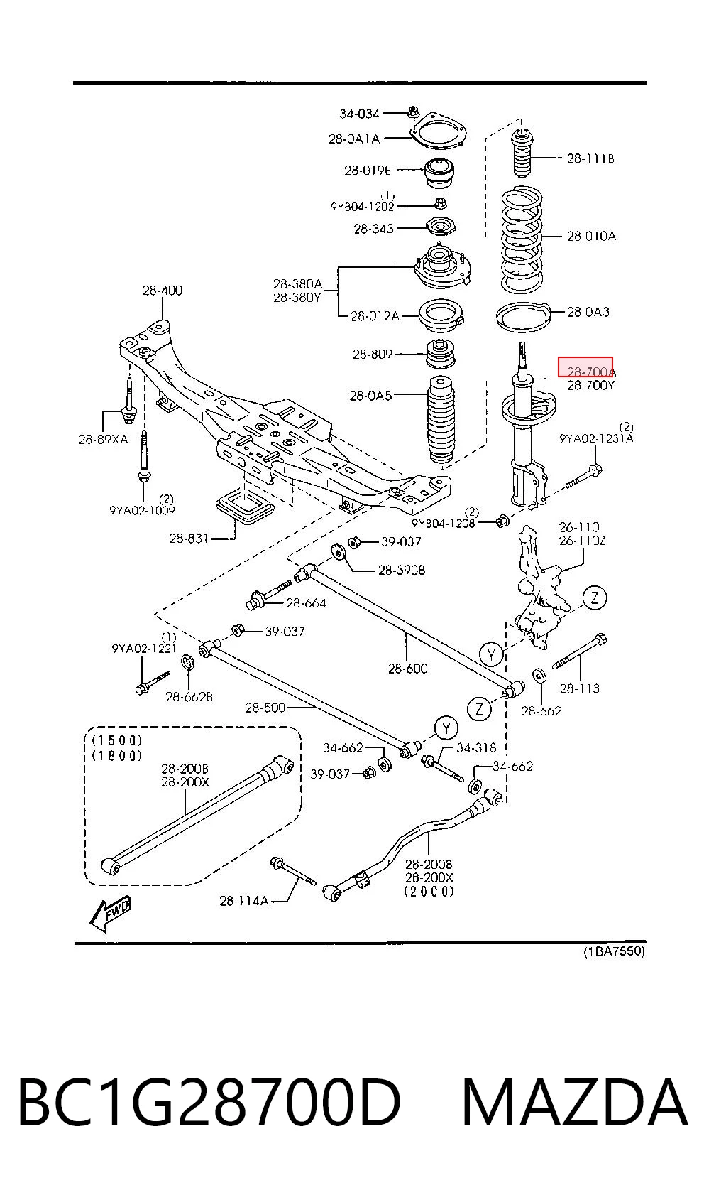 BC1G28700D Mazda