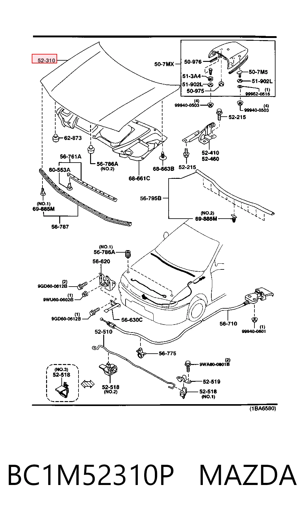Capota para Mazda 323 C V BA