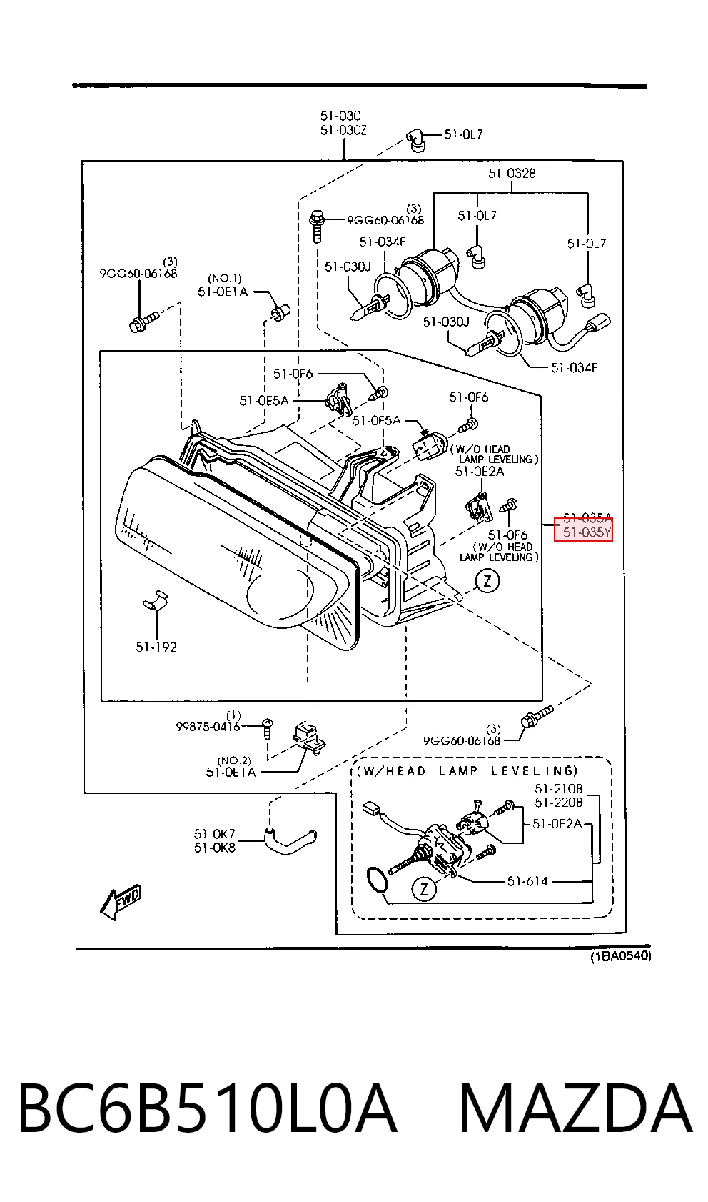  Luz esquerda Mazda 323 F V hatchback (BA) (1994 - 1998) F V