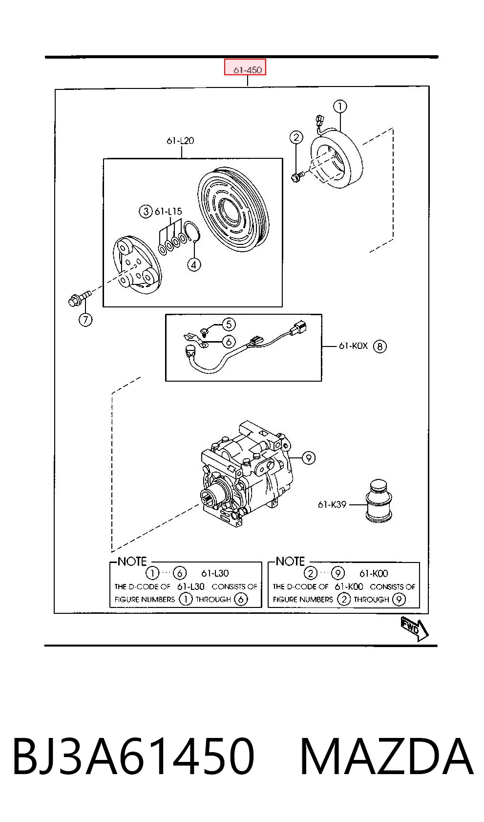 Compre Compressor de aparelho de ar condicionado Mazda 626 5
