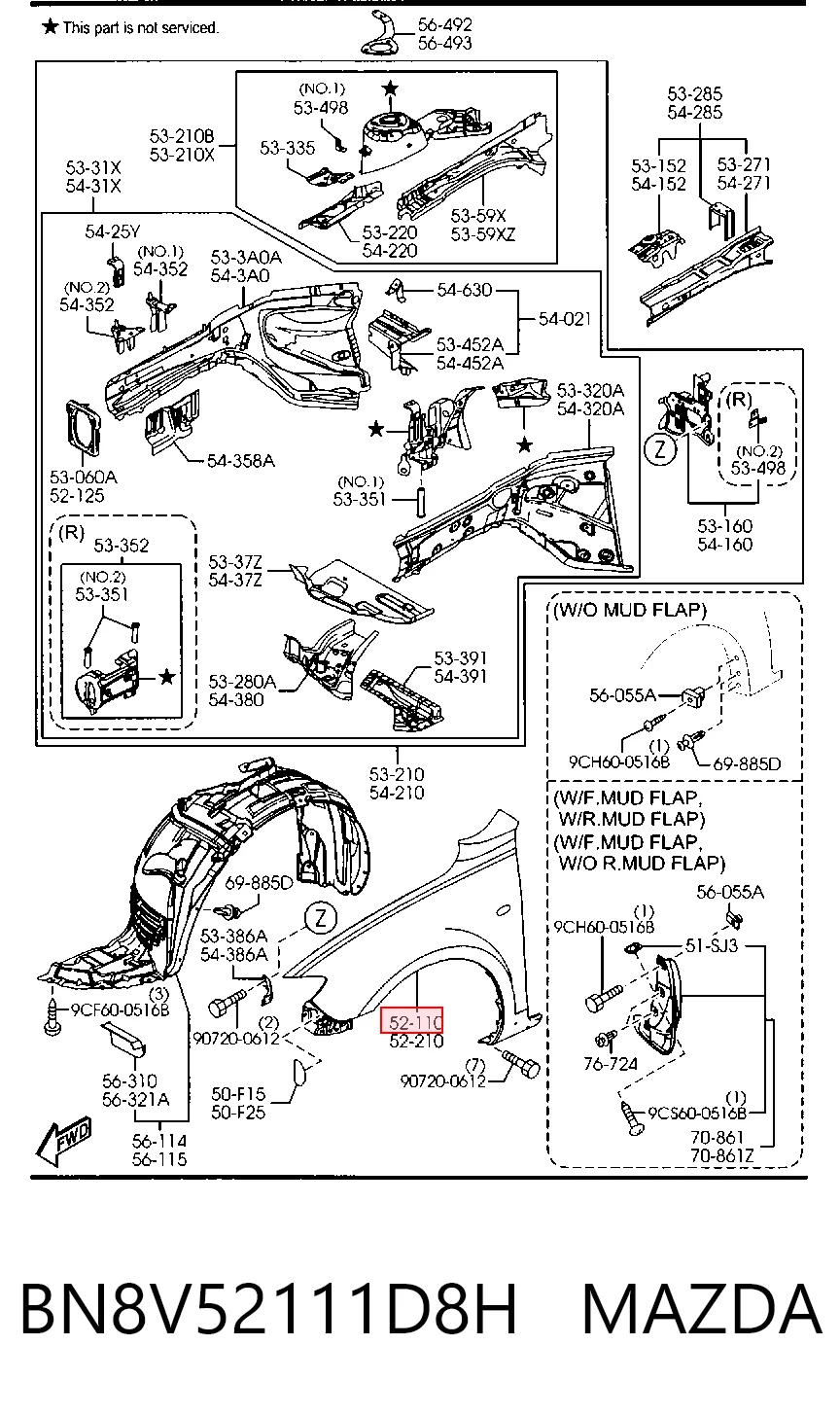 Compre Pára-lama dianteiro direito Mazda 3 