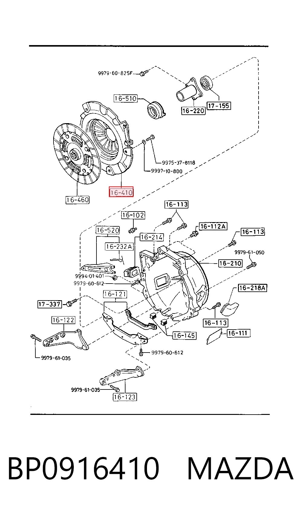Cesta de embraiagem Mazda 626 preço, a partir de 62,91 USD