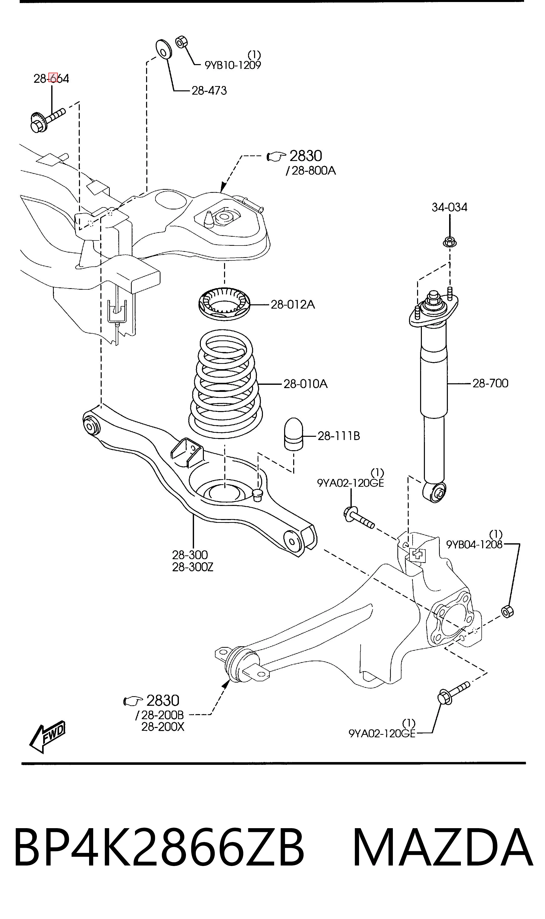 Parafuso de fixação do braço oscilante inferior traseiro, interno Ford 3M515K978AE preço, a partir de 7,66 USD