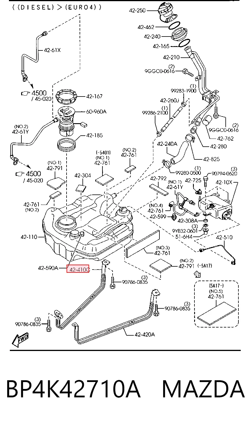 BP4K42710A Mazda
