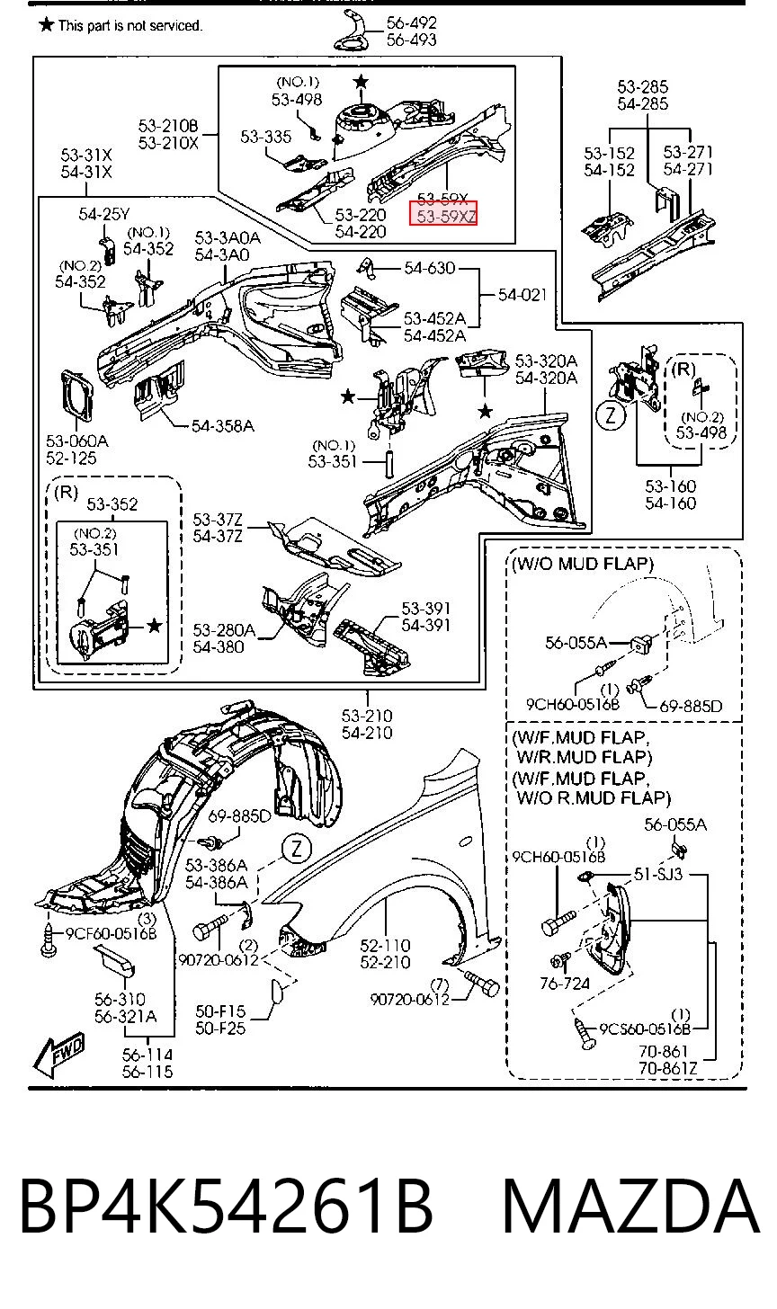 BP4K54261B Mazda