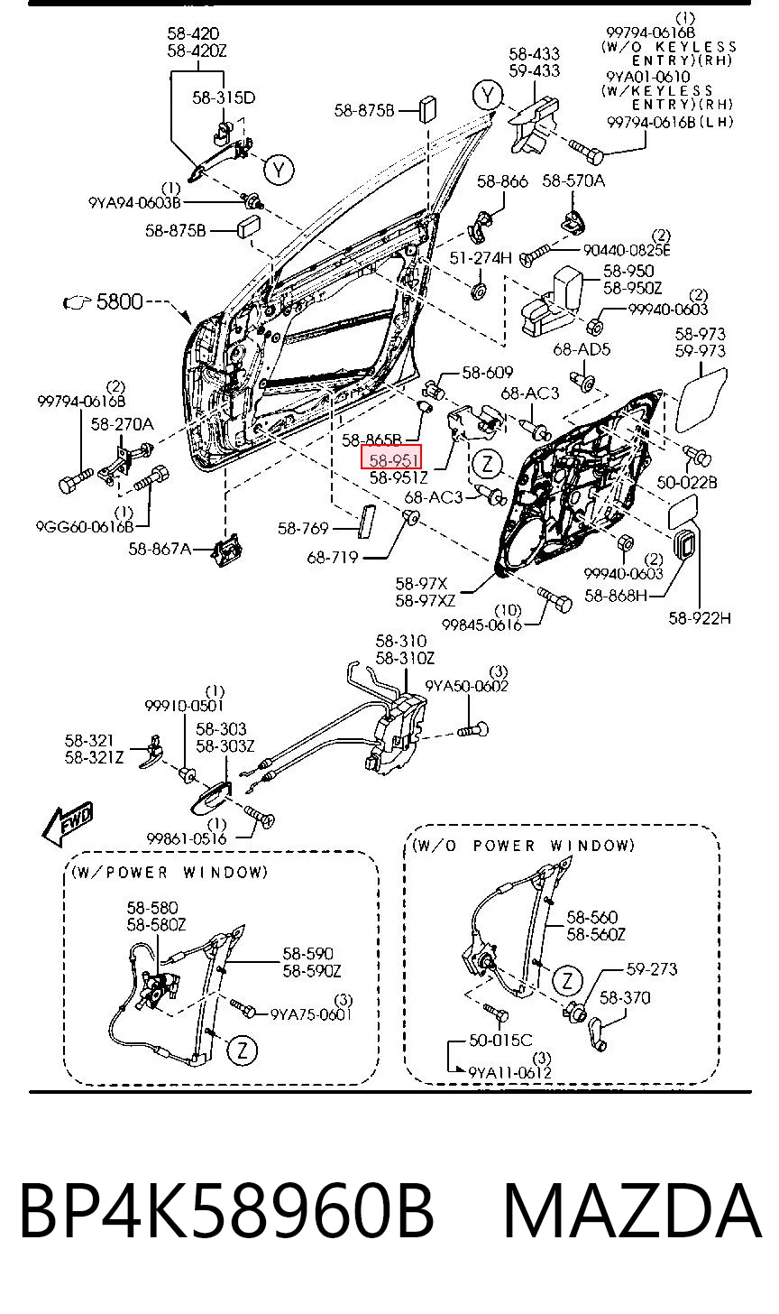 BP4K58960B Mazda