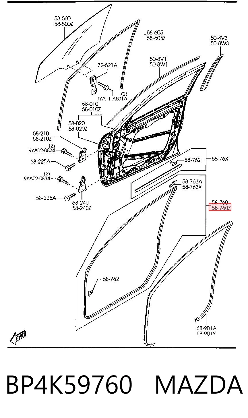 BP4K59760 Mazda