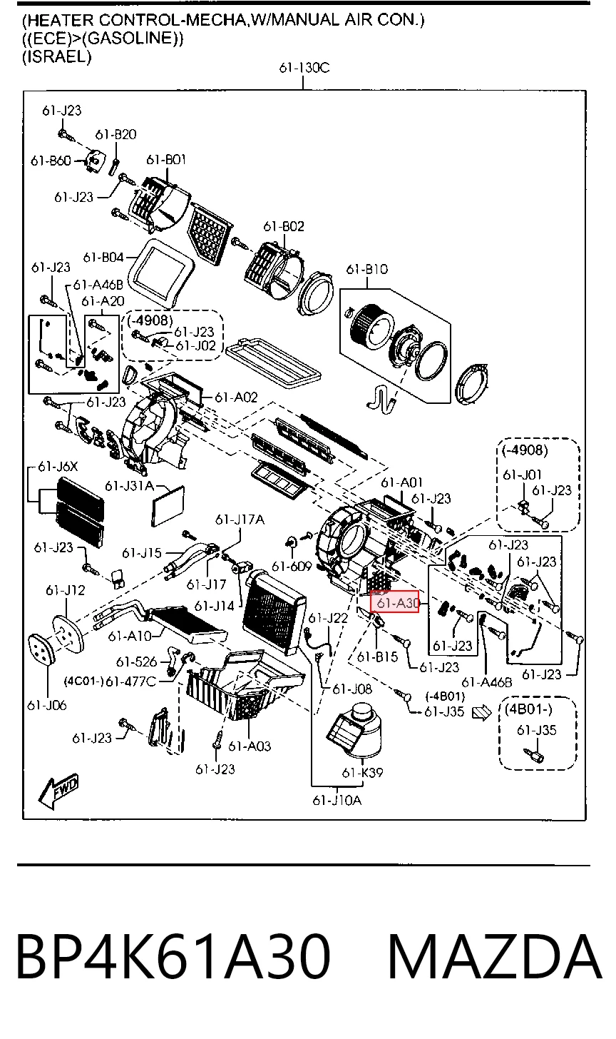 BP4K61A30 Mazda