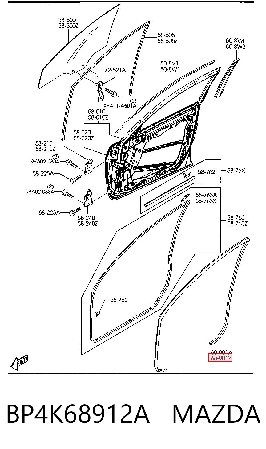 BP4K68912A Mazda