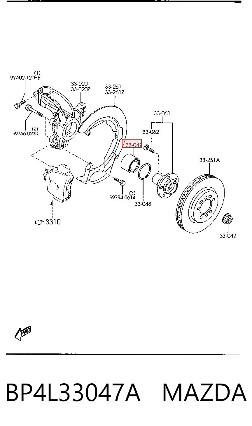 BP4L33047A Mazda