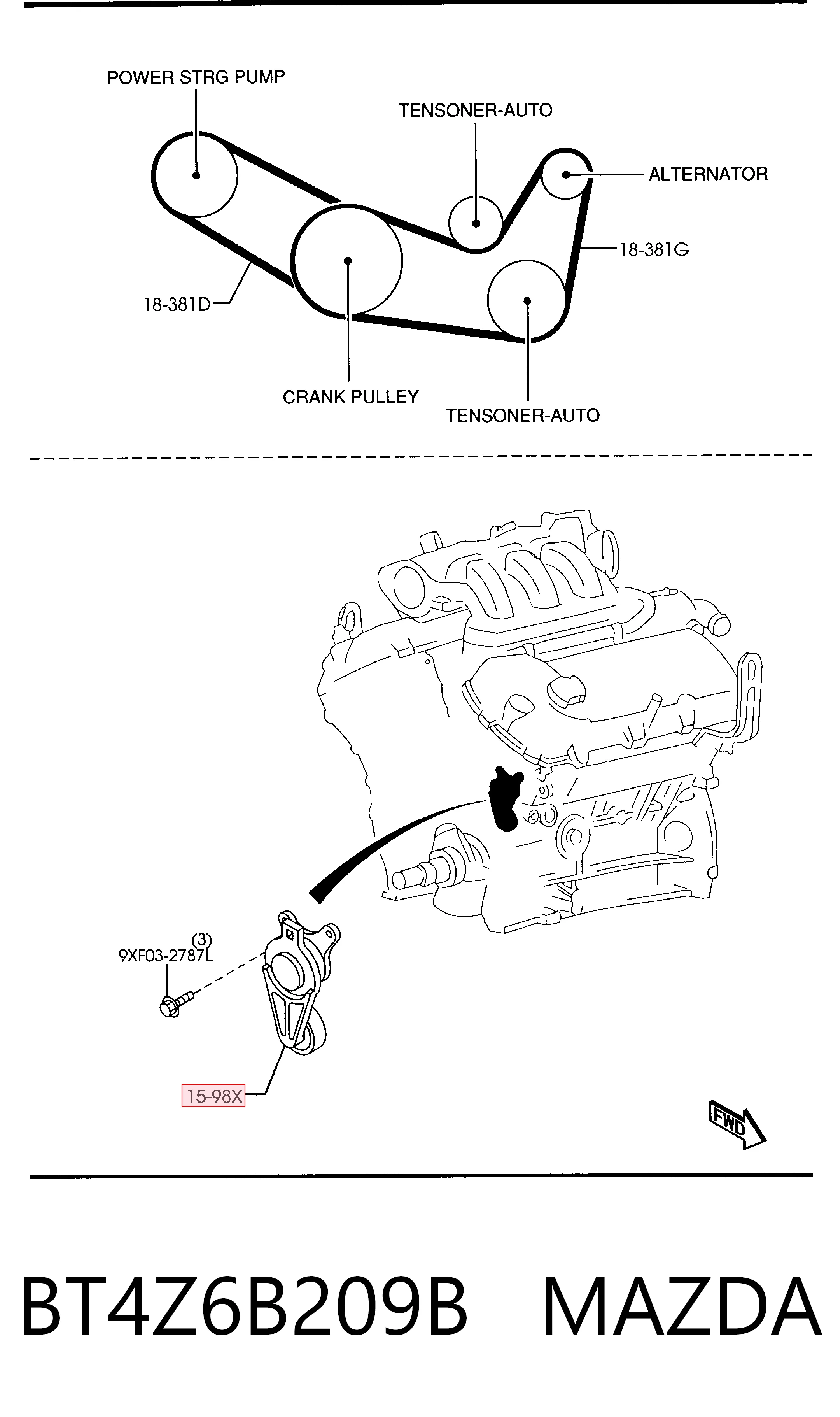 Compre Reguladora de tensão da correia de transmissão Ford Explorer 
