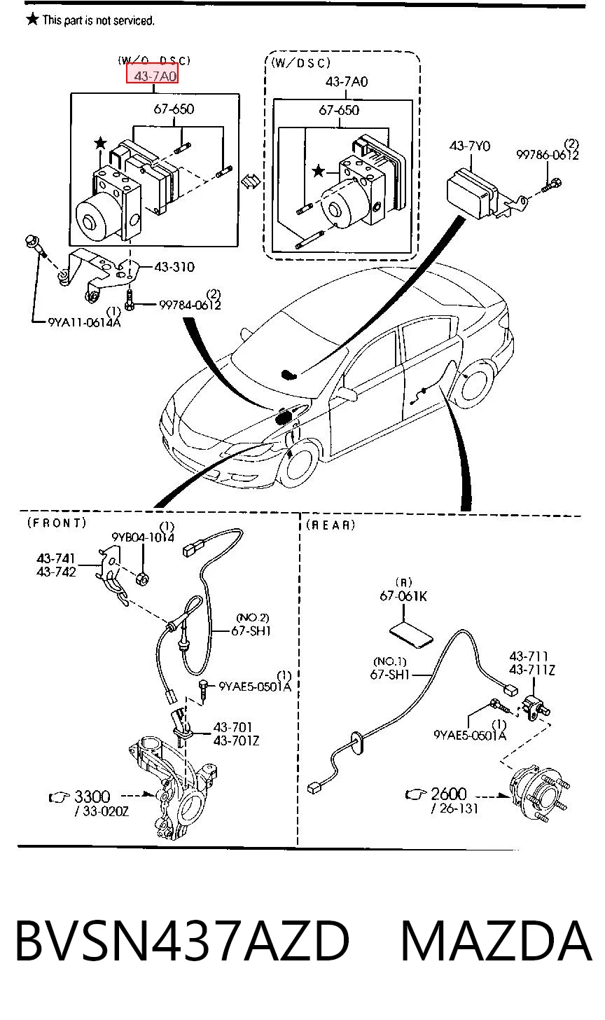 Unidade hidráulico de controlo ABS Mazda 3  BK12