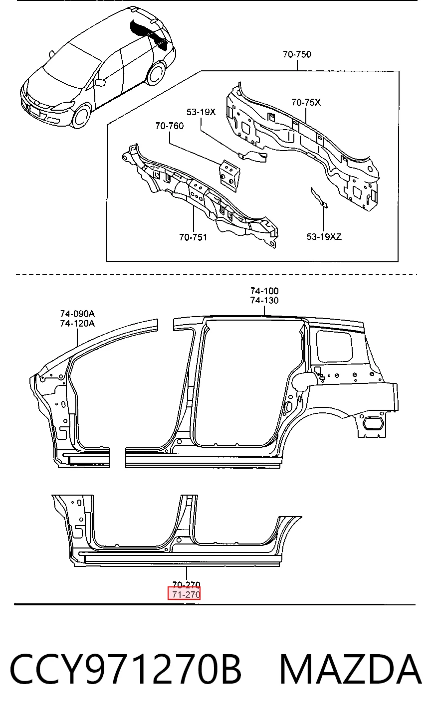CCY971270B Mazda