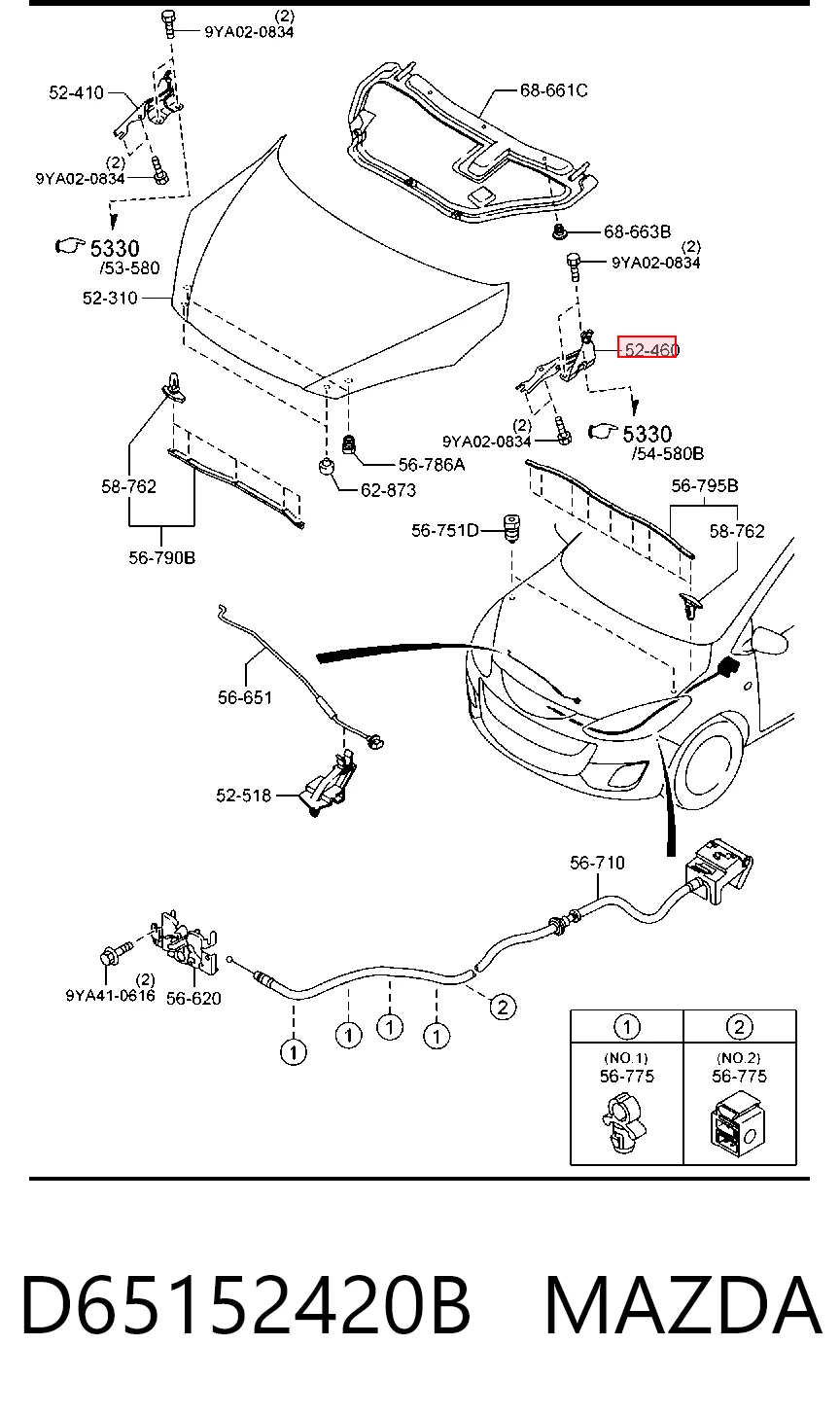 D65152420B Mazda