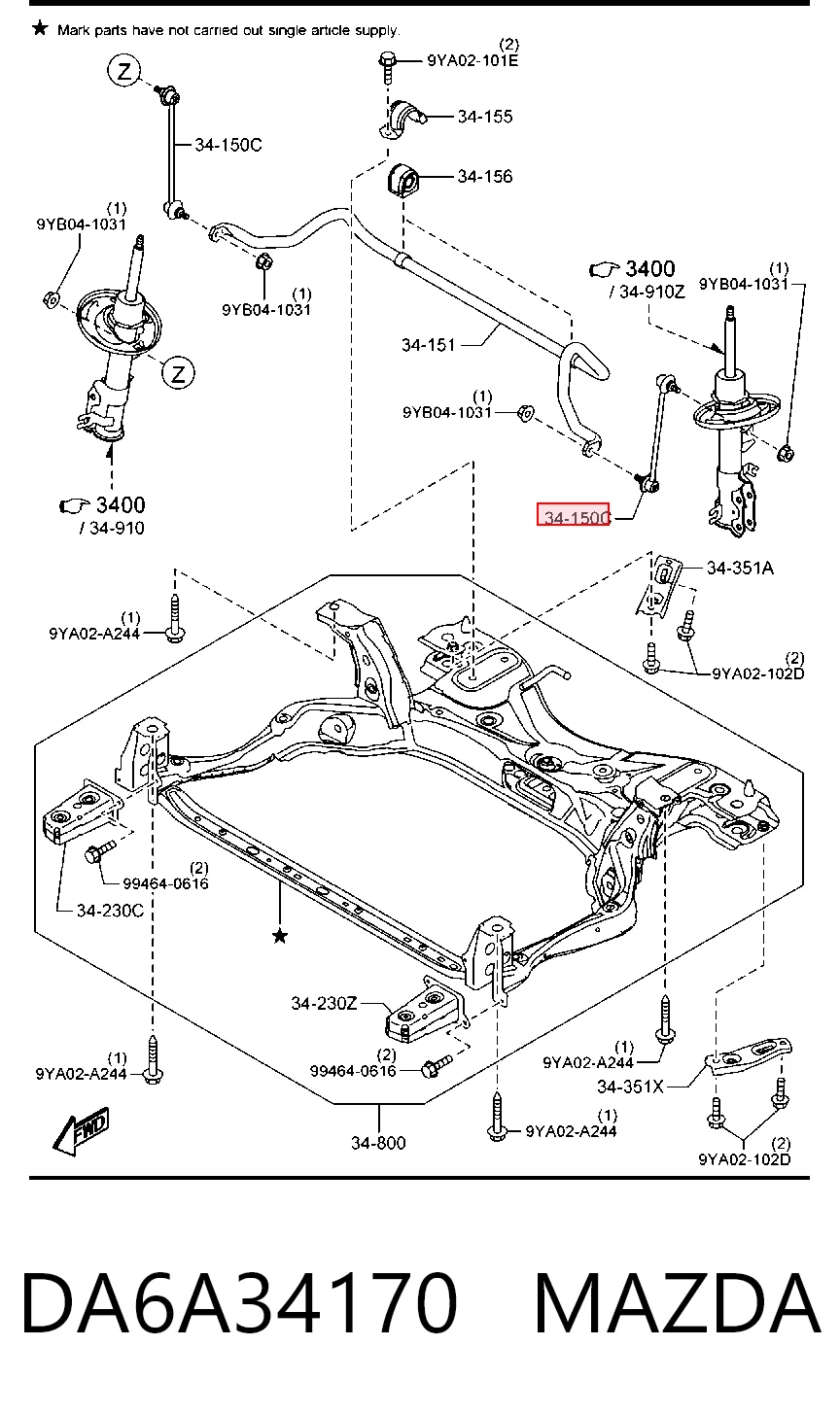 para Mazda 2 (DL, DJ)