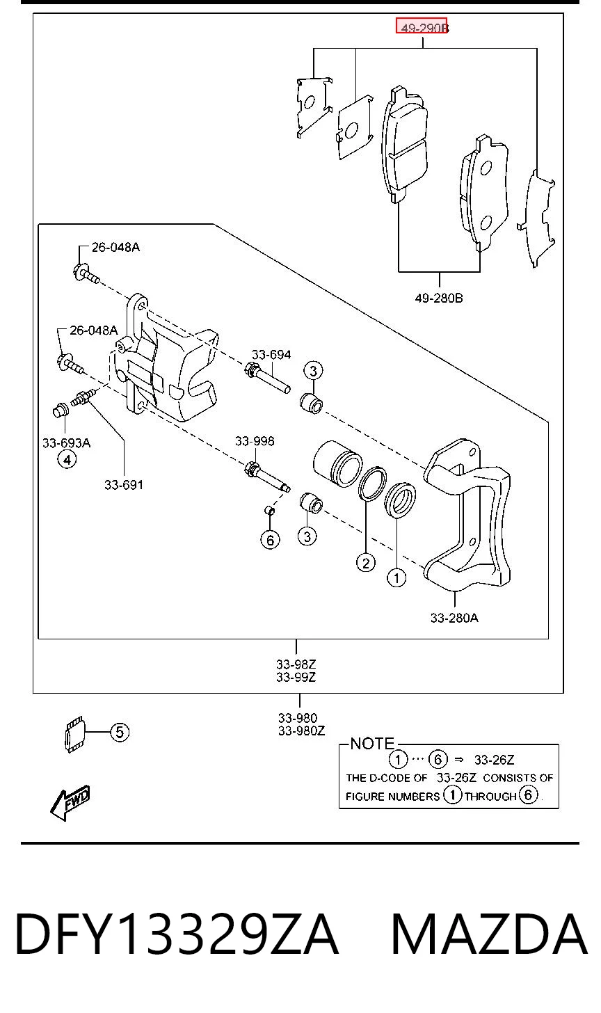 DFY13329ZA Mazda