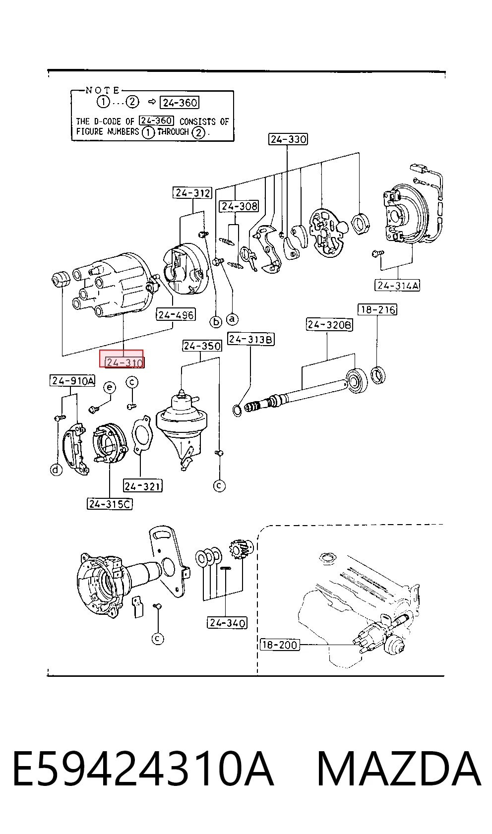 E59424310A Mazda
