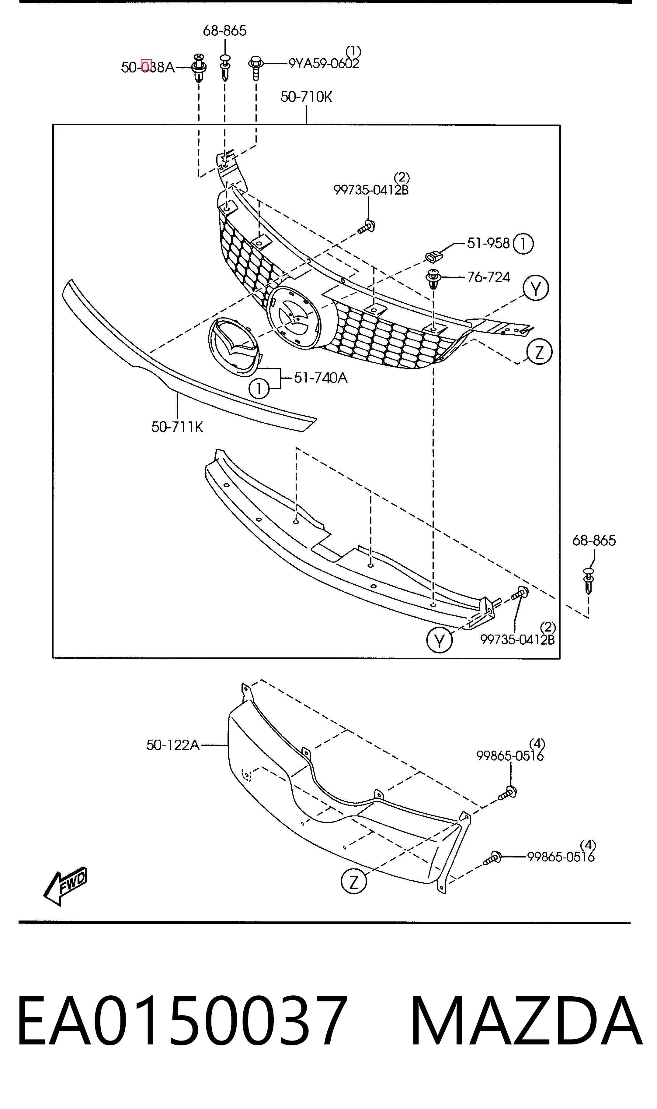 EA0150037 Mazda 